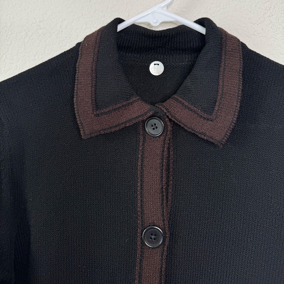 Margaret O’Leary Women’s Sz S Cardigan Sweater Wool Blend Preppy Quiet Luxury - Picture 3 of 6